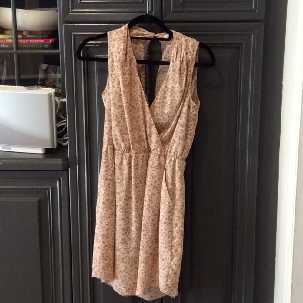 Rebecca Taylor open back cinch waist dress